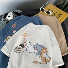 Load image into Gallery viewer, Kawaii Sleeping Cat T-shirt