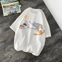 Load image into Gallery viewer, Kawaii Sleeping Cat T-shirt